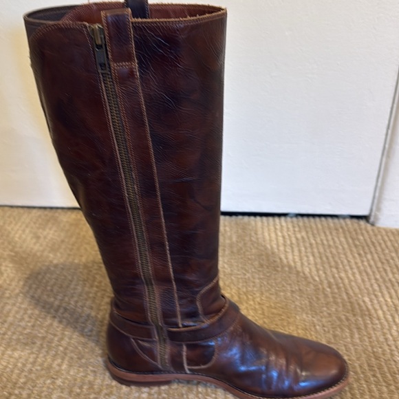 Cole Haan Distressed Patent Leather Boots - Picture 5 of 11